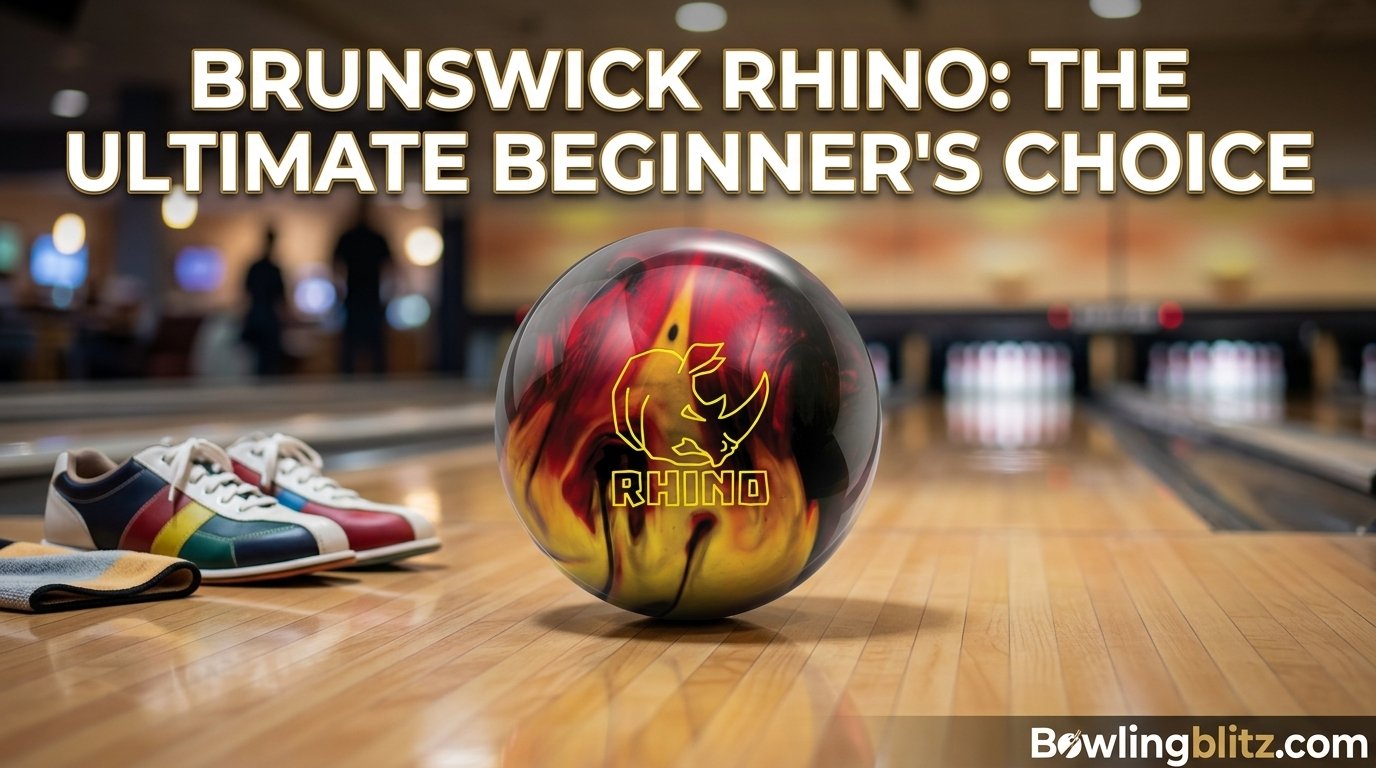 Brunswick Rhino bowling ball, a popular choice for beginners